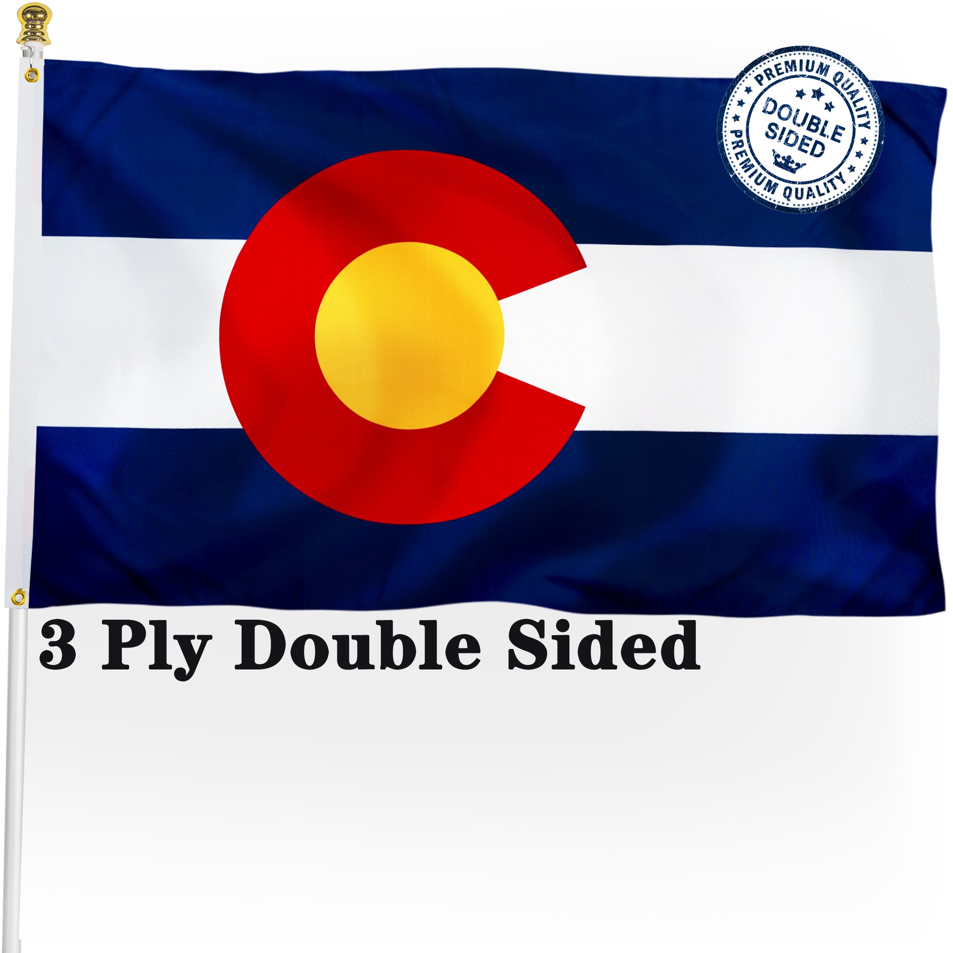 Double Sided Colorado State Flag