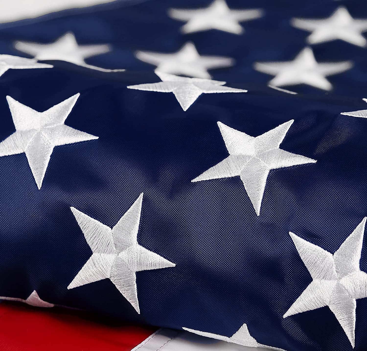 Nylon Embroidered American Flag