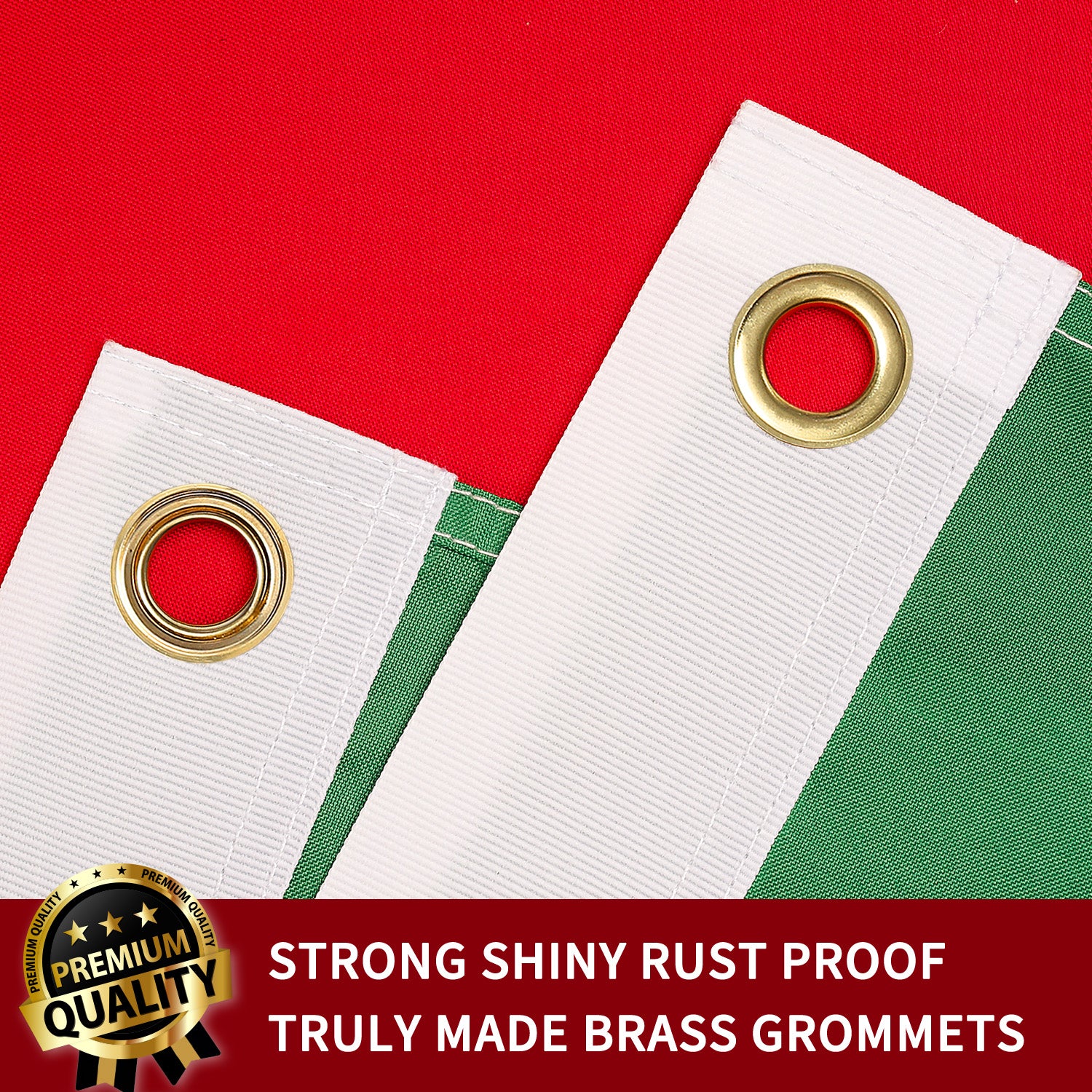 210D Nylon Italy Italian Flag