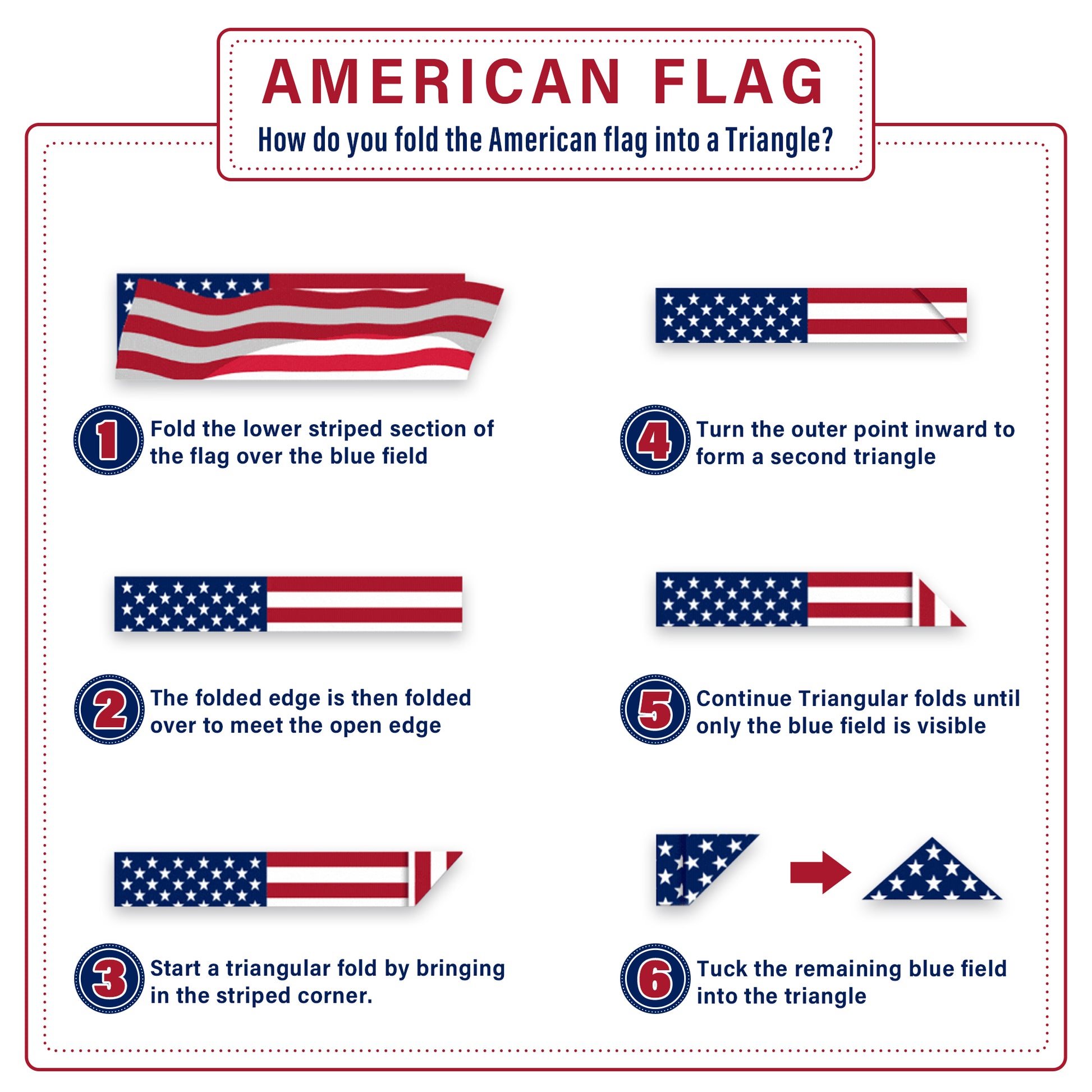 Cotton Embroidered American Flag 5X9.5 FT